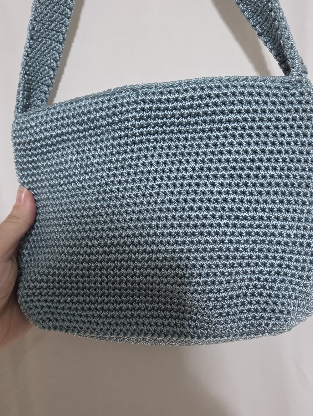 The Sak Sea Blue Crochet Crossbody Bag NWT - Picture 5 of 13